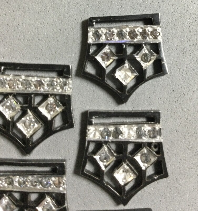 Six Antique Aluminum Trim Pieces