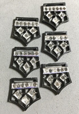 Six Antique Aluminum Trim Pieces