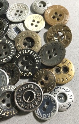 25 Assorted Pants Buttons
