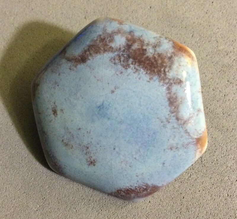 Ruskin Pottery Hexagonal