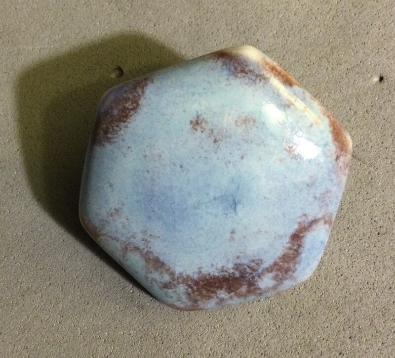 Ruskin Pottery Hexagonal