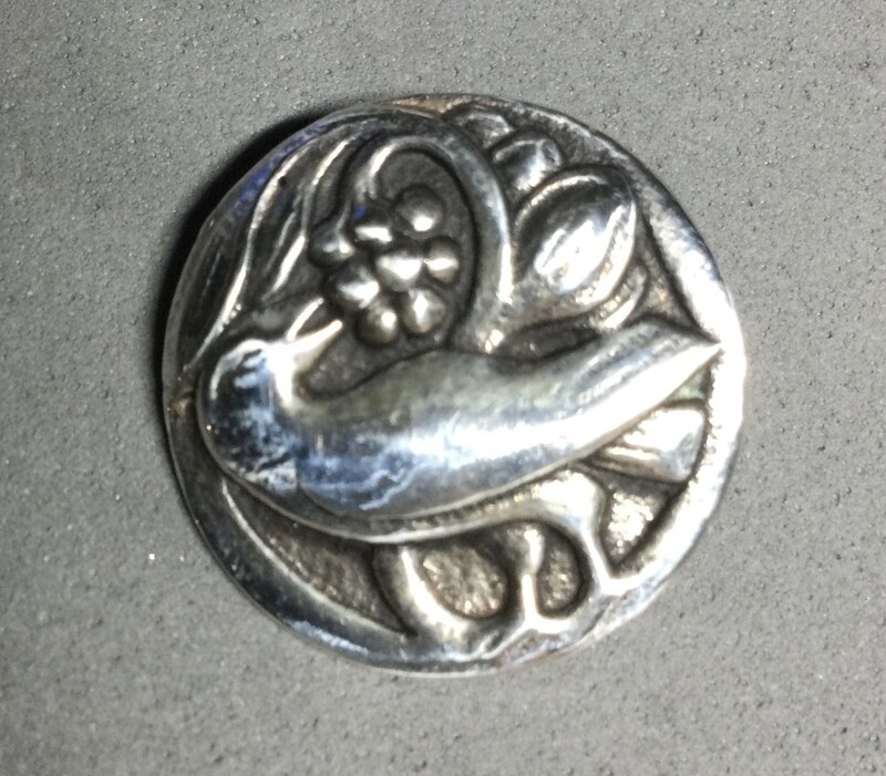 Georg Jensen Style Silver Bird