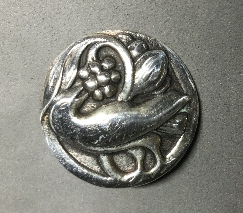 Georg Jensen Style Silver Bird