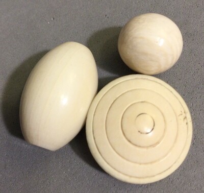 Natural Material Buttons, Ivory and Bone