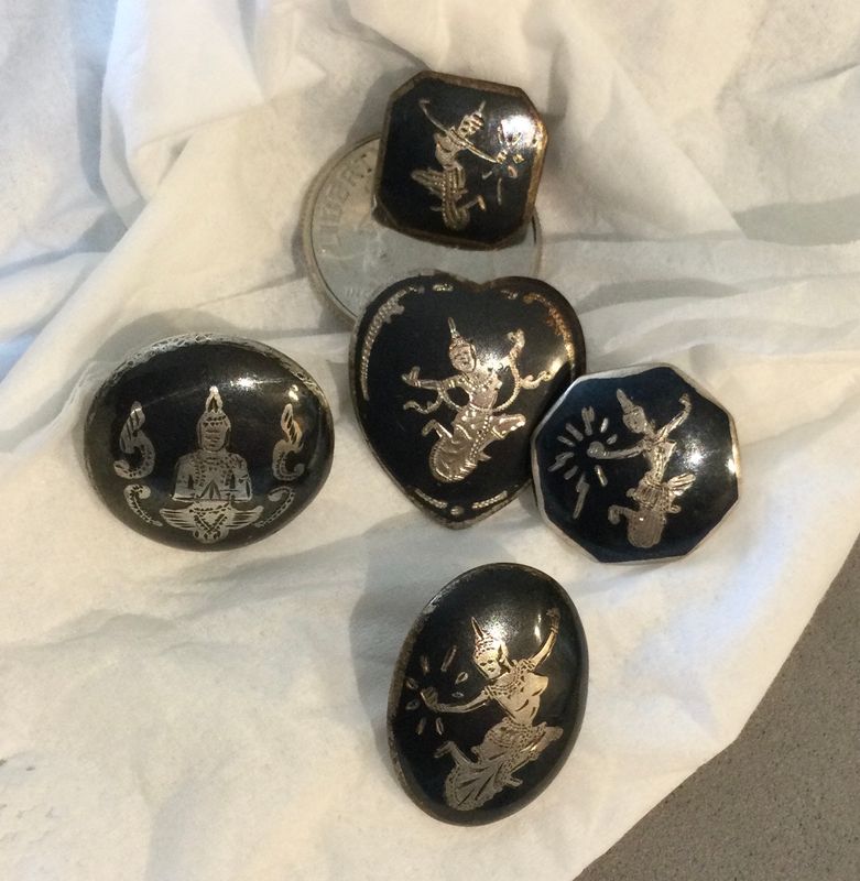 Five Siam Sterling Shapes