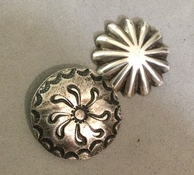 Pair of Native American silver