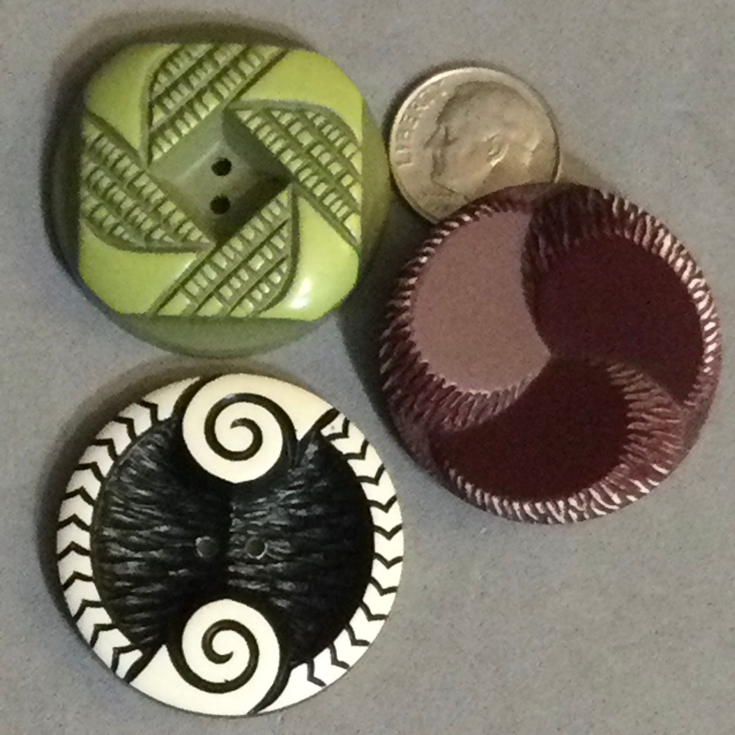 Three Buff Celluloid