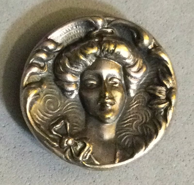 Art Nouveau style white metal, Medium