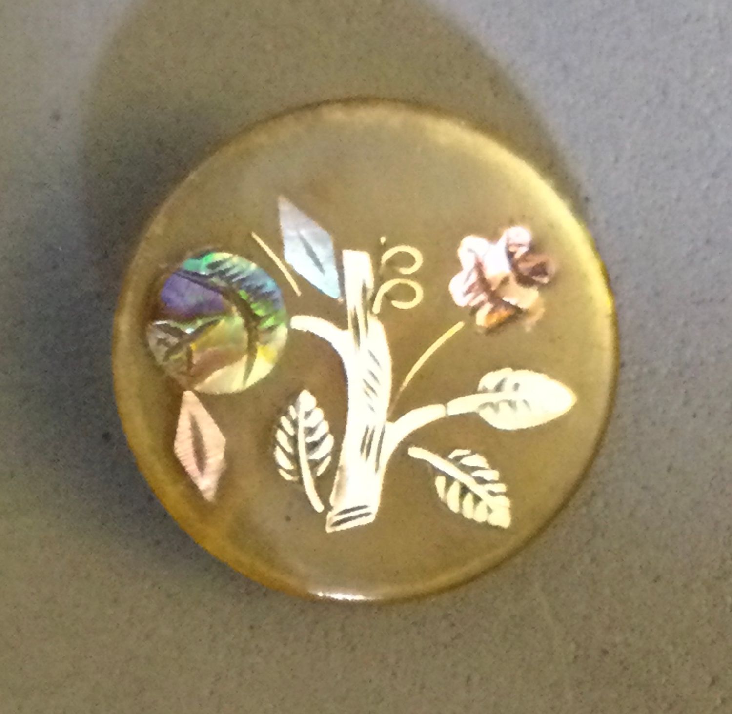 BLONDE HORN INLAY, Small