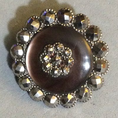 SMOKEY SHELL with FACETED STEEL