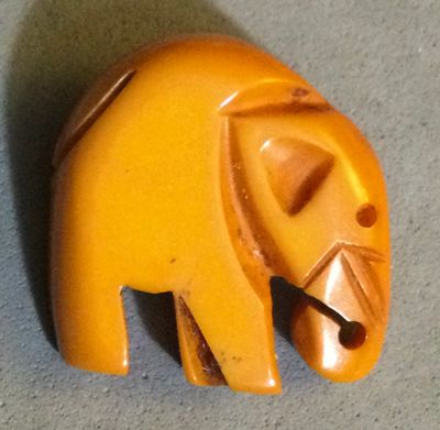 REALISTIC BAKELITE ELEPHANT,, MEDIUM