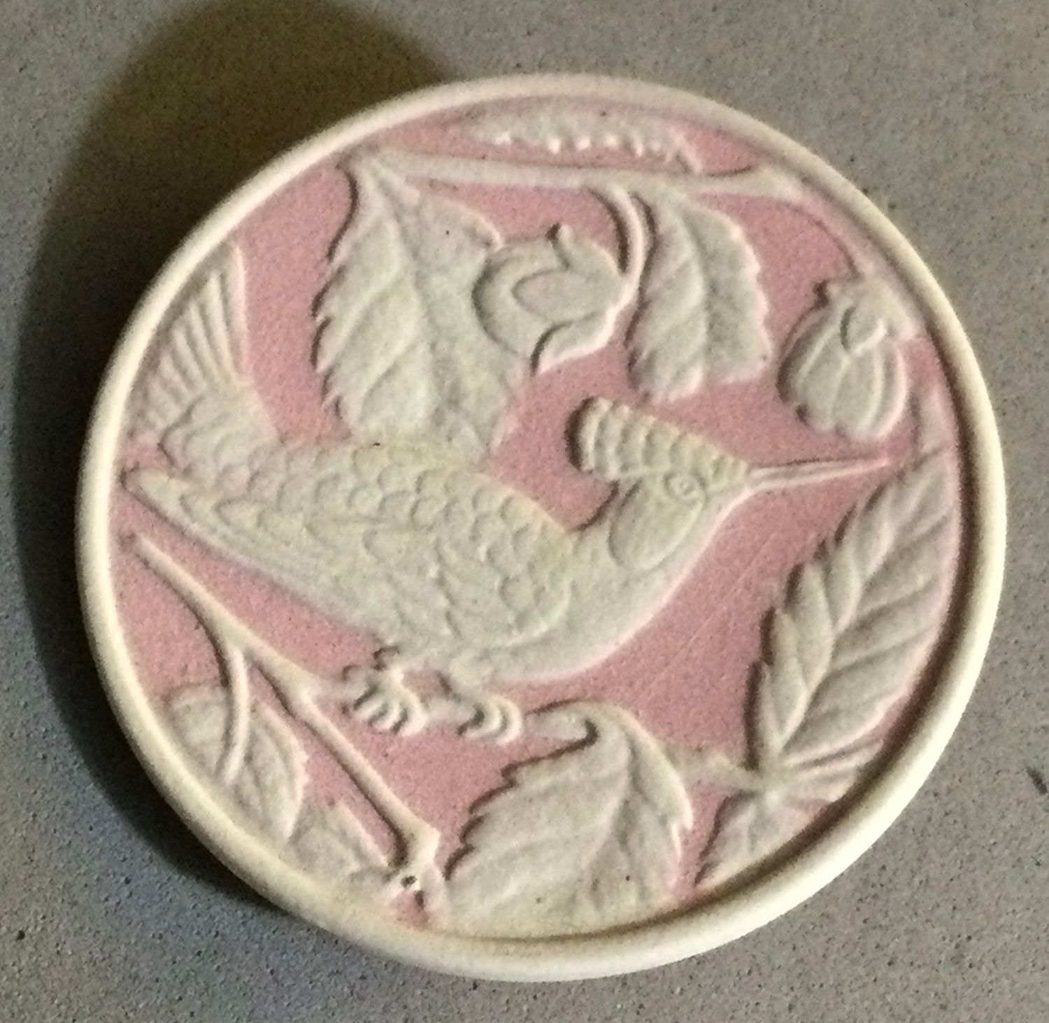 GOLEM DESIGN STUDIO “NARVAL ART” Jasperware “Hoopoe on Hazelnut Tree”