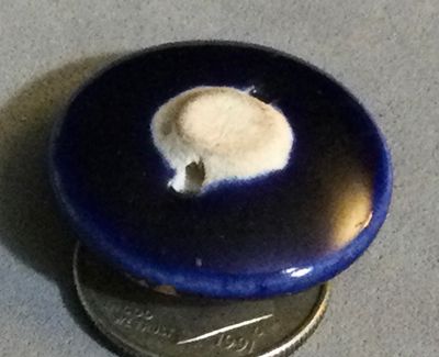 Floral Satsuma, Cobalt Reverse, Medium