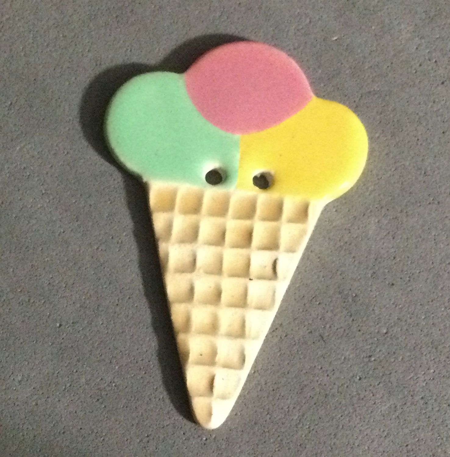 Ceramic Ice Cream Cone, Large