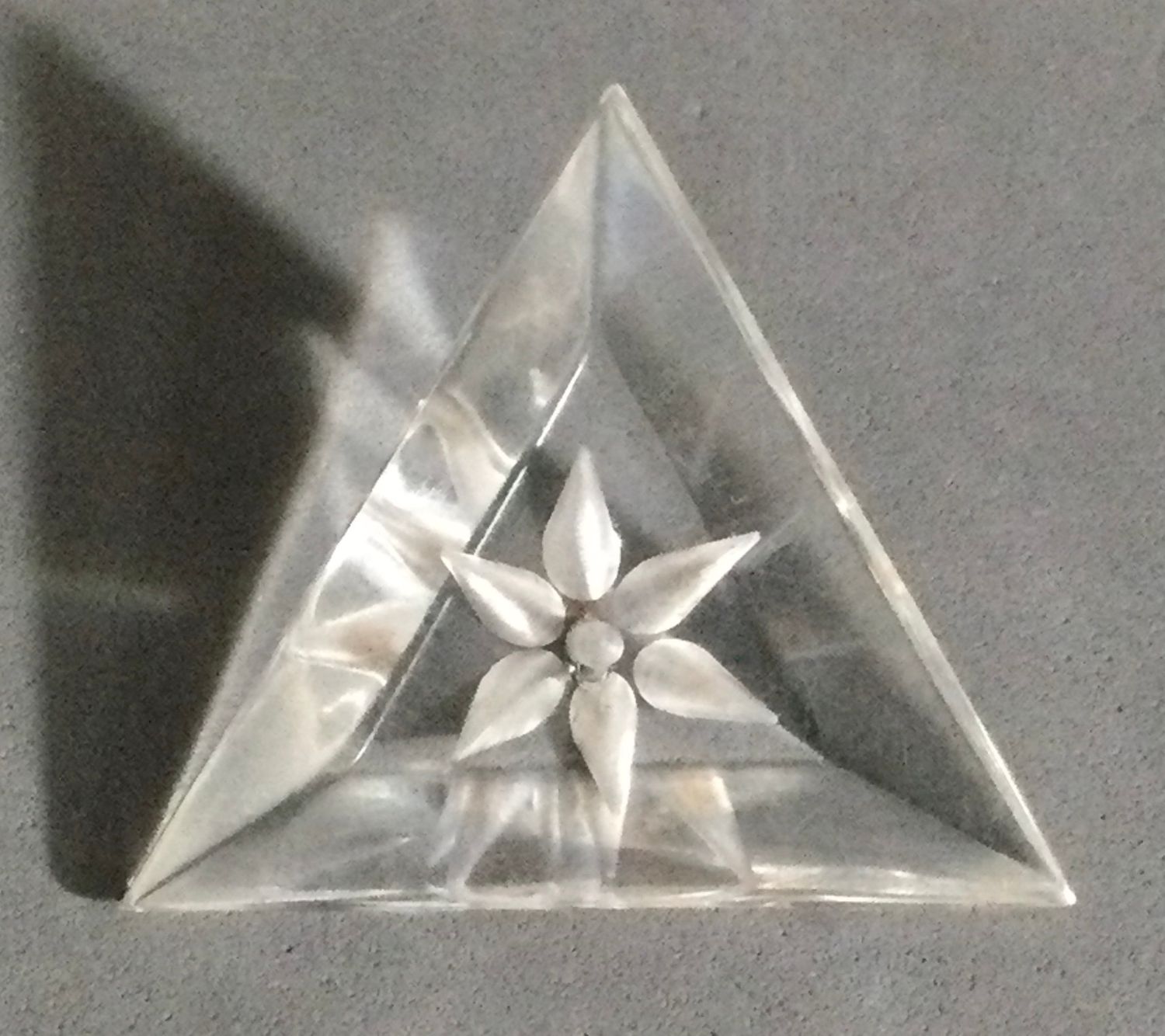 Lucite Triangle, Large