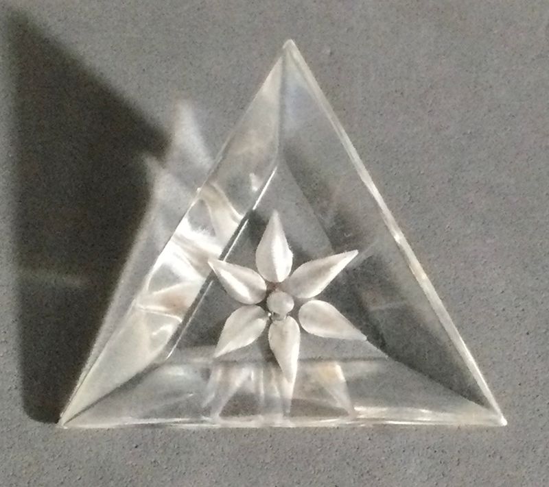 Lucite Triangle, Large