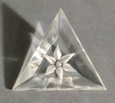 Lucite Triangle, Large