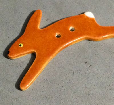 Ceramic Running Rabbit, Large