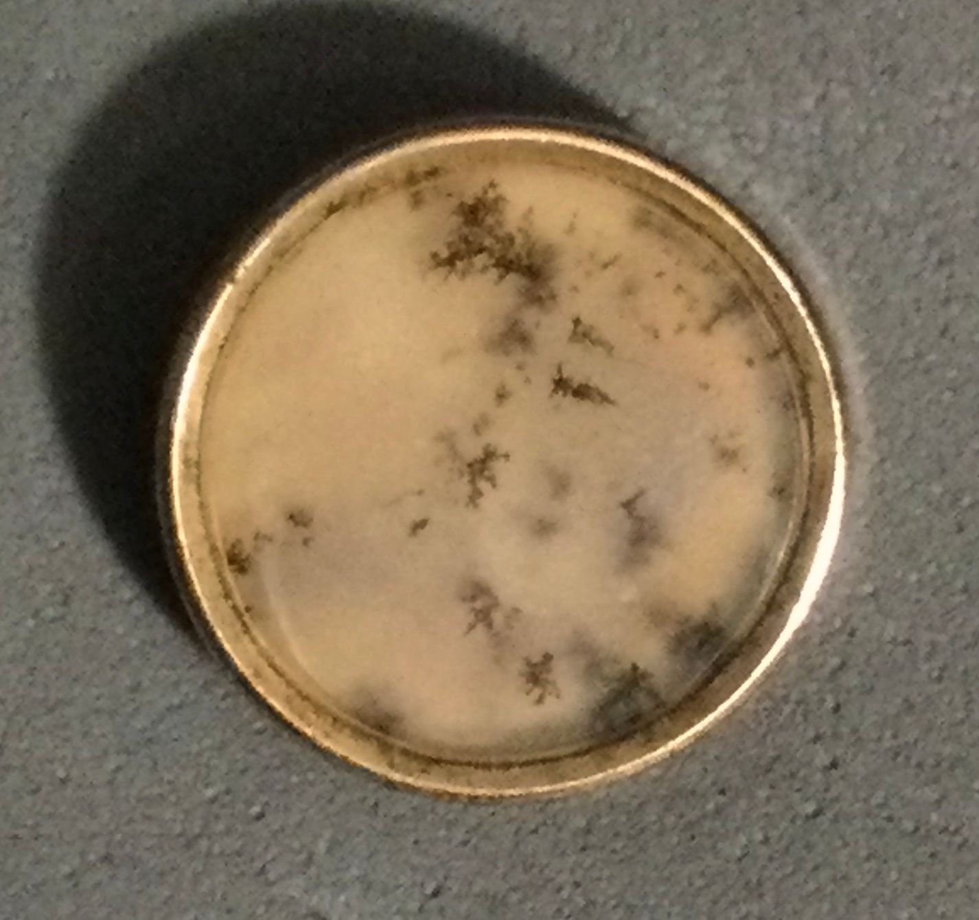 AGATE set in metal, small