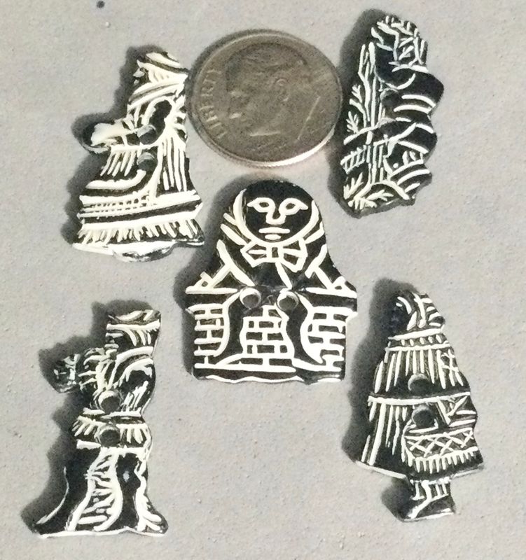 Set of FIVE BAKELITE NURSERY RHYME