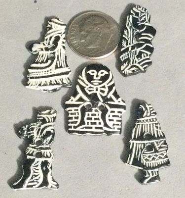 Set of FIVE BAKELITE NURSERY RHYME