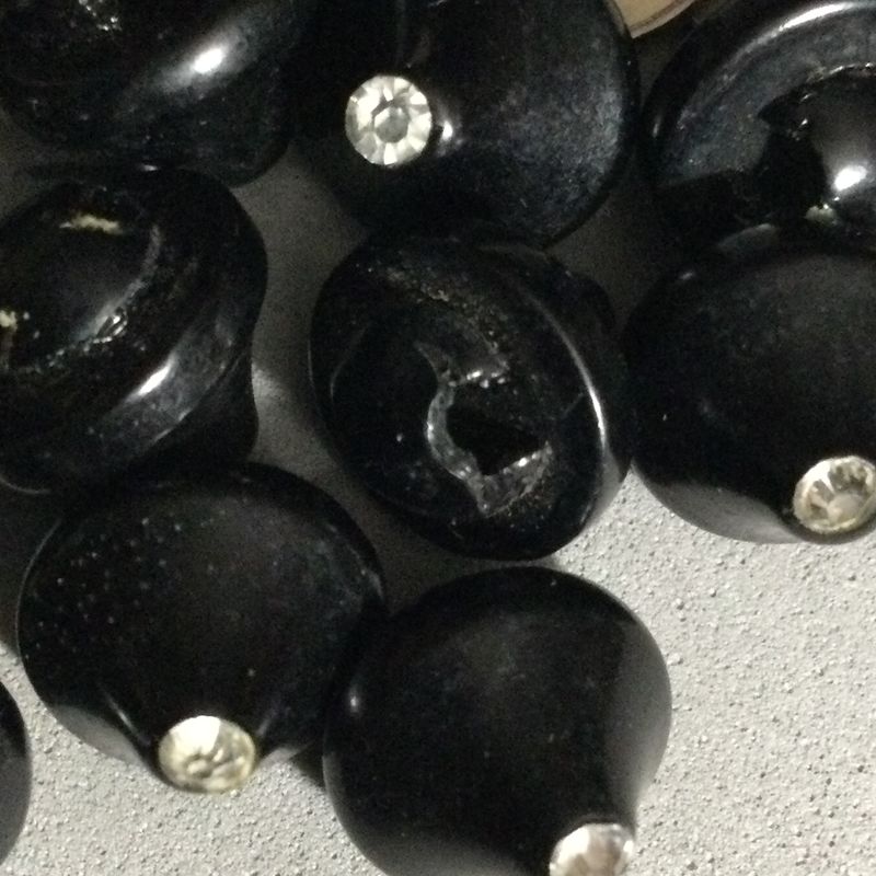 14 Pointy Celluloid with Rhinestones