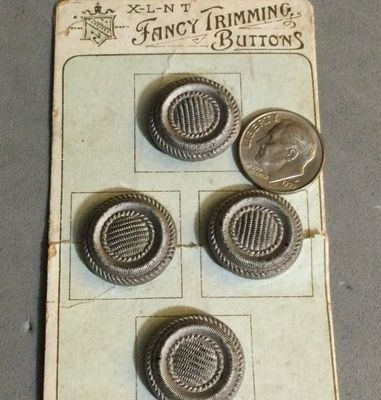 Original Card of Four Imitation Fabric Glass