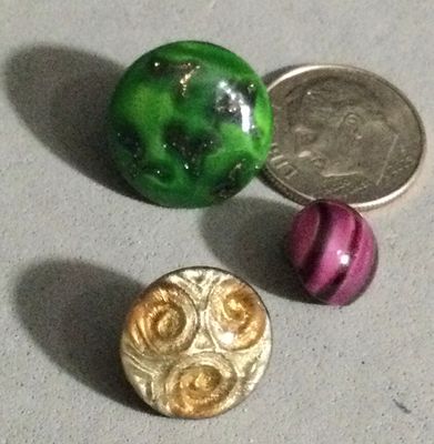 THREE ROSETTE SHANK GLASS