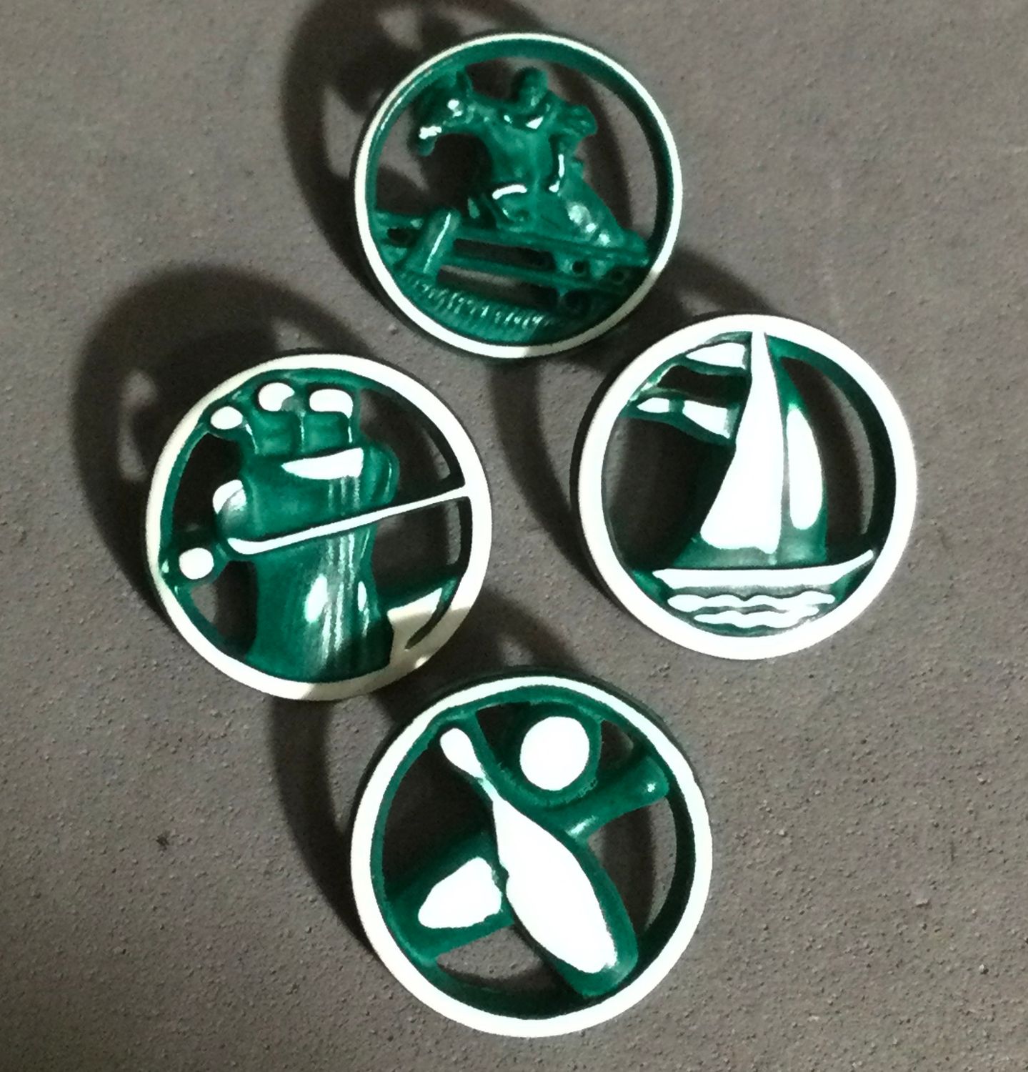 Plastic Set of 4 Sports &amp; Recreation, Painted