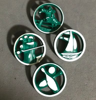 Plastic Set of 4 Sports &amp; Recreation, Painted