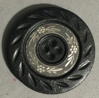 COMPOSITION &amp; PEWTER with SILVER GLITTER, LARGE