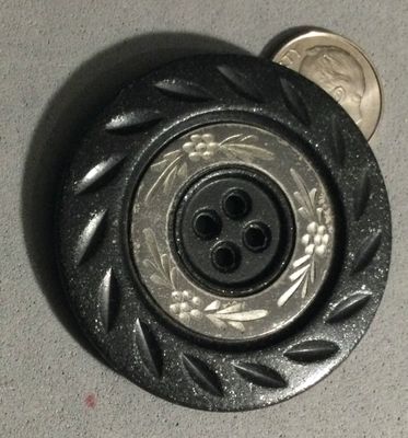 COMPOSITION &amp; PEWTER with SILVER GLITTER, LARGE