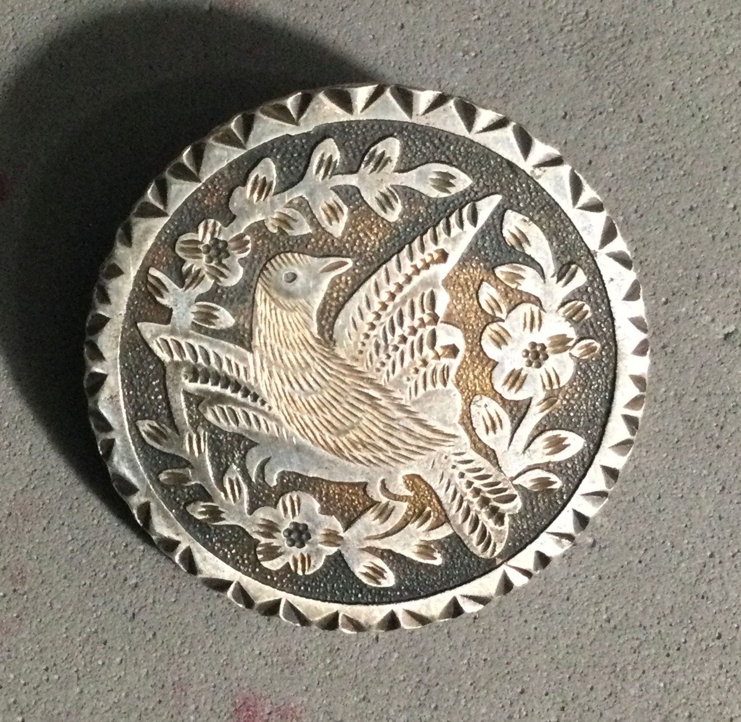 STEEL BIRD with GOLD GILT