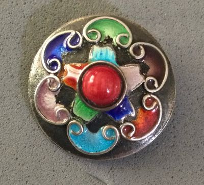 SILVER COLORFUL CLOISONNÉ ENAMEL, SMALL