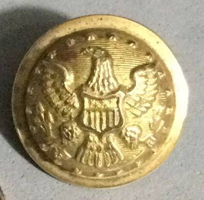 U.S. ARMY TUNIC BUTTON, LATE 1800s
