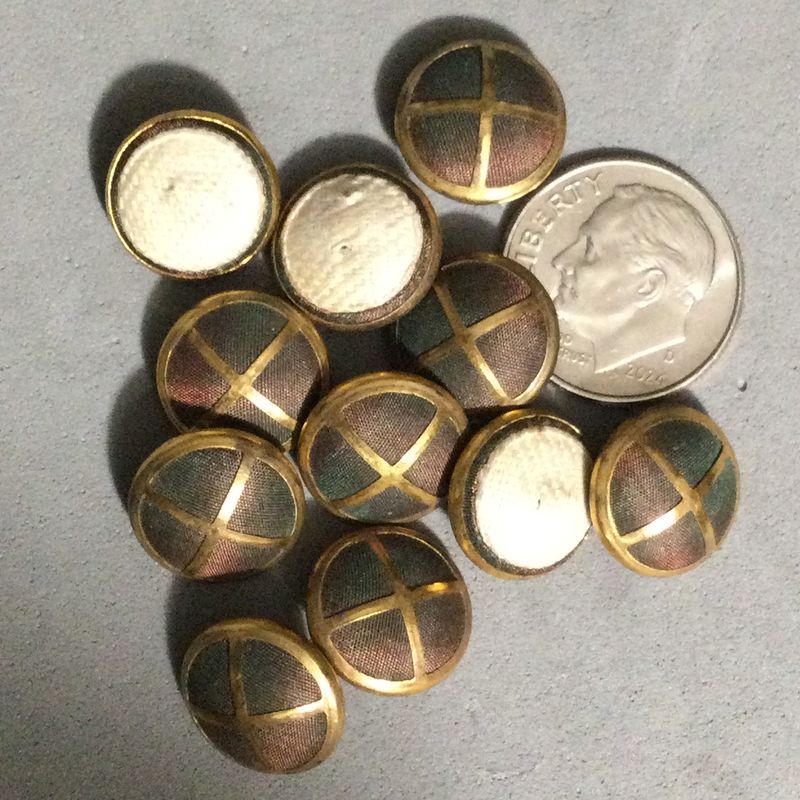 ELEVEN BRASS-BOUND FABRIC with PADBACK