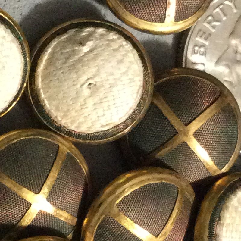 ELEVEN BRASS-BOUND FABRIC with PADBACK