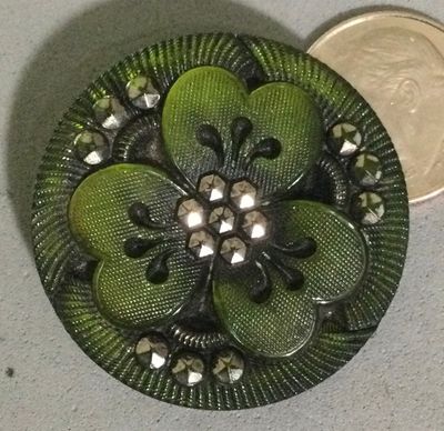 Green Lacy with Silver Luster, Medium