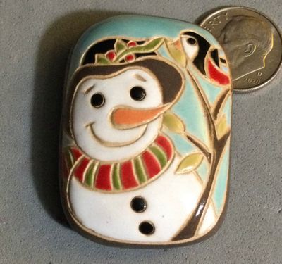 GOLEM DESIGN STUDIO Snowman with Bird