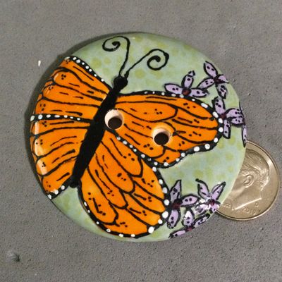 Damyanah Studio Orange Butterfly, Large