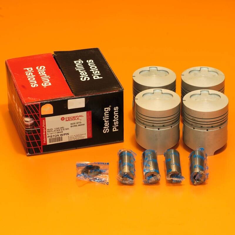 Federal Mogul Piston Set Fits Isuzu C240 4 Grooves