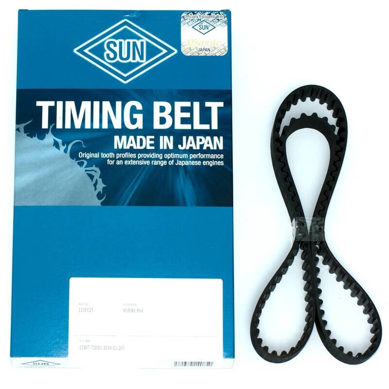 Sun A356YU100 113YU25 Timing Belt Fits Suzuki Carry Every Alto Cervo Mode DB51T DD51T F6A Non-Turbo
