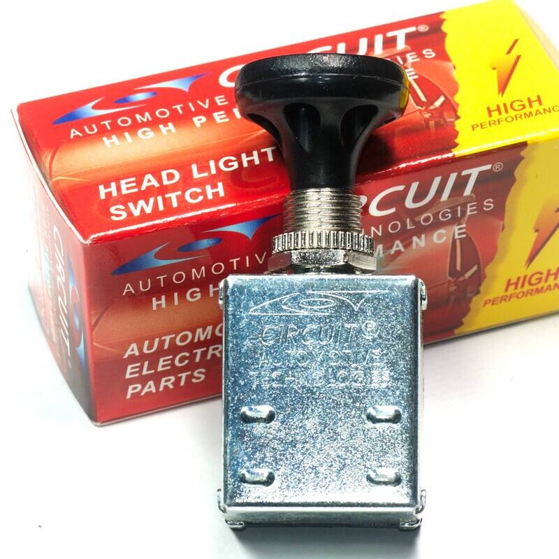Head Light Push Pull Switch for Trucks, Cars, Golf Carts and Forklifts