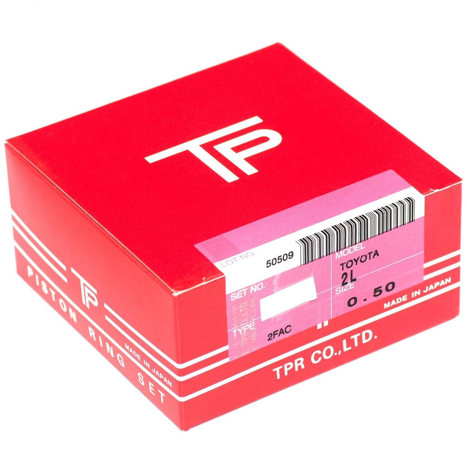 TP Piston Ring Set .50 mm Oversize Fits Toyota 2L Non-Turbo