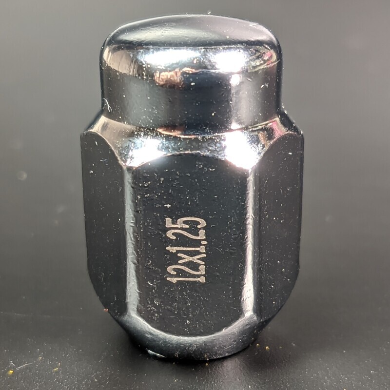 Chrome Hub Nut M12 Fits Nissan 12 MM 1.25 Pitch Wheel Stud