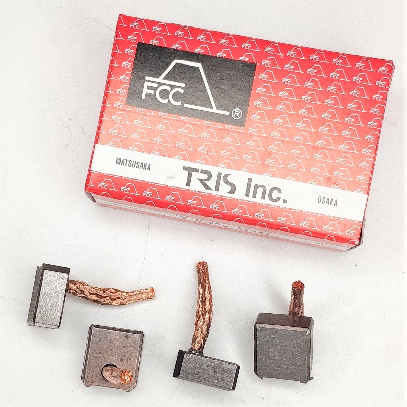 FCC Starter Carbon Brush Set Fits Toyota Vios Altis Fortuner Innova 2NX-FE 1NZ-FE 2NZ-FE