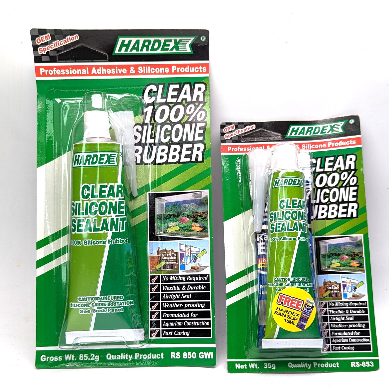 Hardex Clear RTV Silicone Sealant