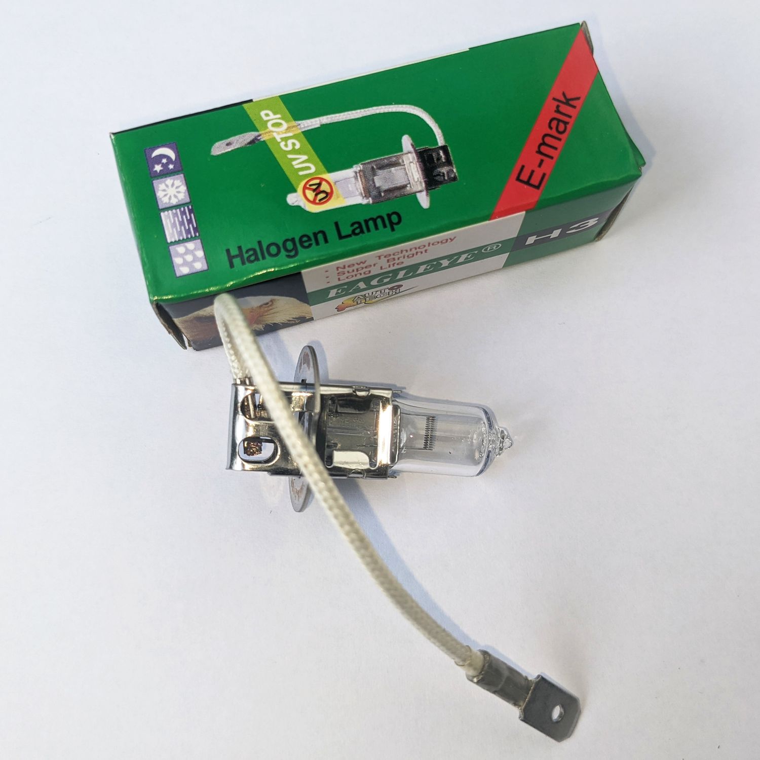 Eagleye Halogen Bulb Fog Lamp H3 PK22s 12 24 Volts 12v 24v