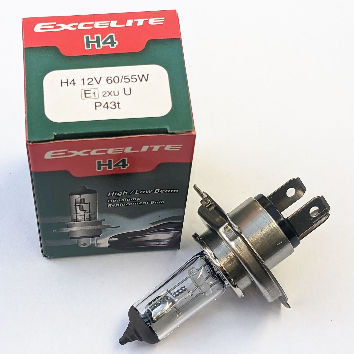 Excelite H4 Headlamp Headlight Halogen Bulb P43t 12 24 Volts 12V 24V