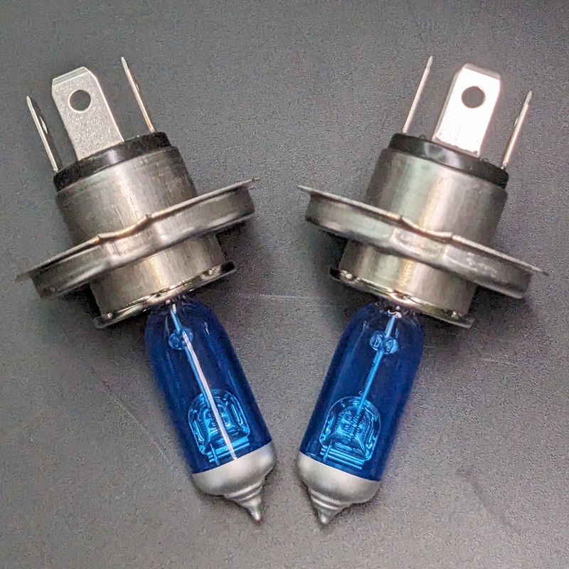 Excelite H4 Crystal White Headlamp Headlight Halogen Bulb P43t 12V 100/90W Fits Off Road Vehicles